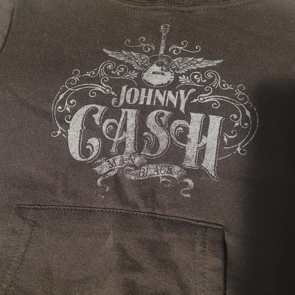 Johnny Cash Men in Black Kids Hoodie - Picture 2 of 4